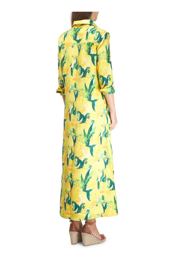 La DoubleJ Chemise Silk Twill Zesty Swing Dress - view 3