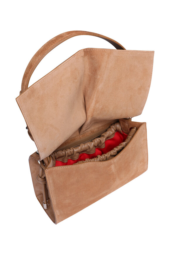 Christian Louboutin Small Baggy Lionne Suede Shoulder Bag - view 4