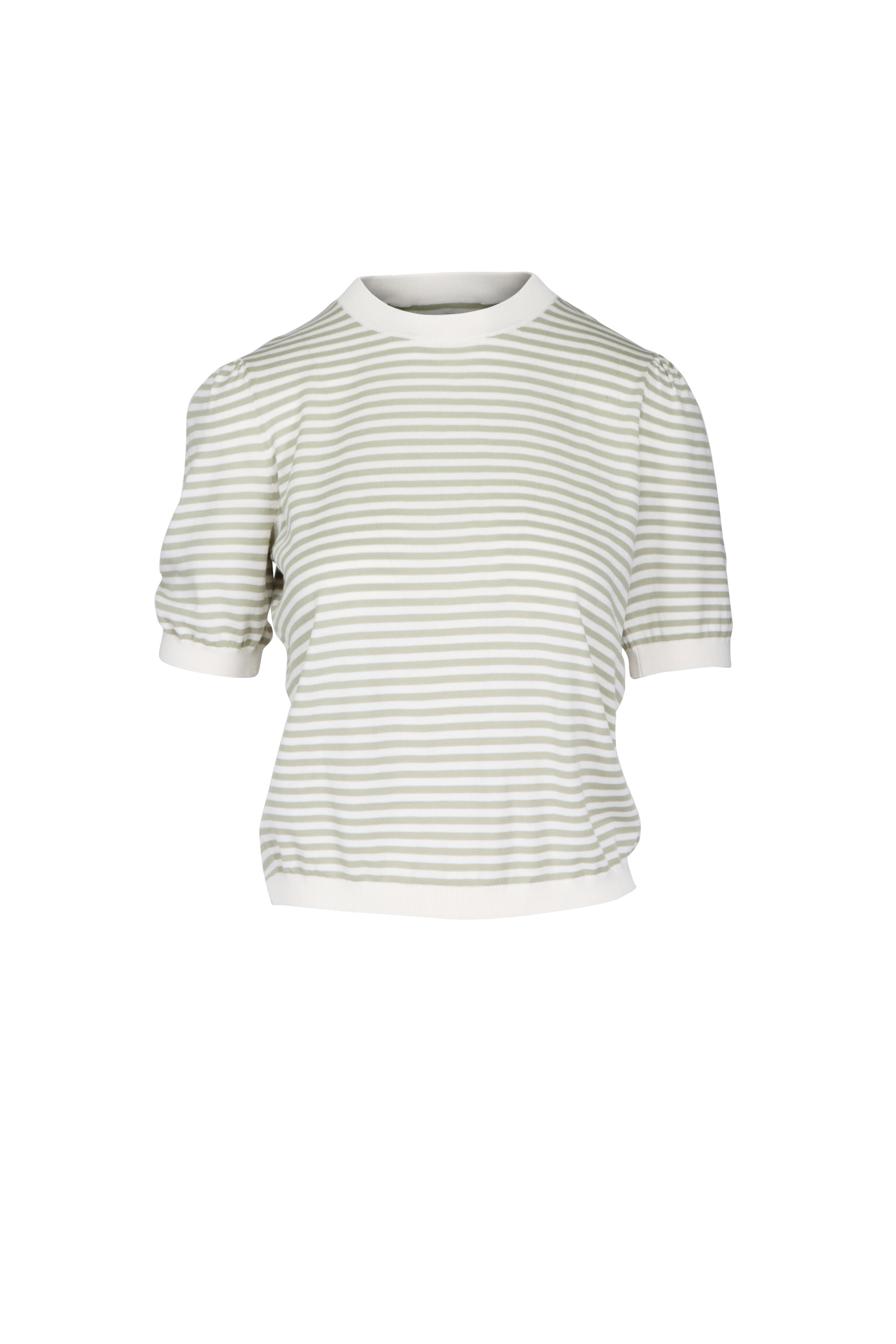 Frame - The Sage Striped Gather Sweater
