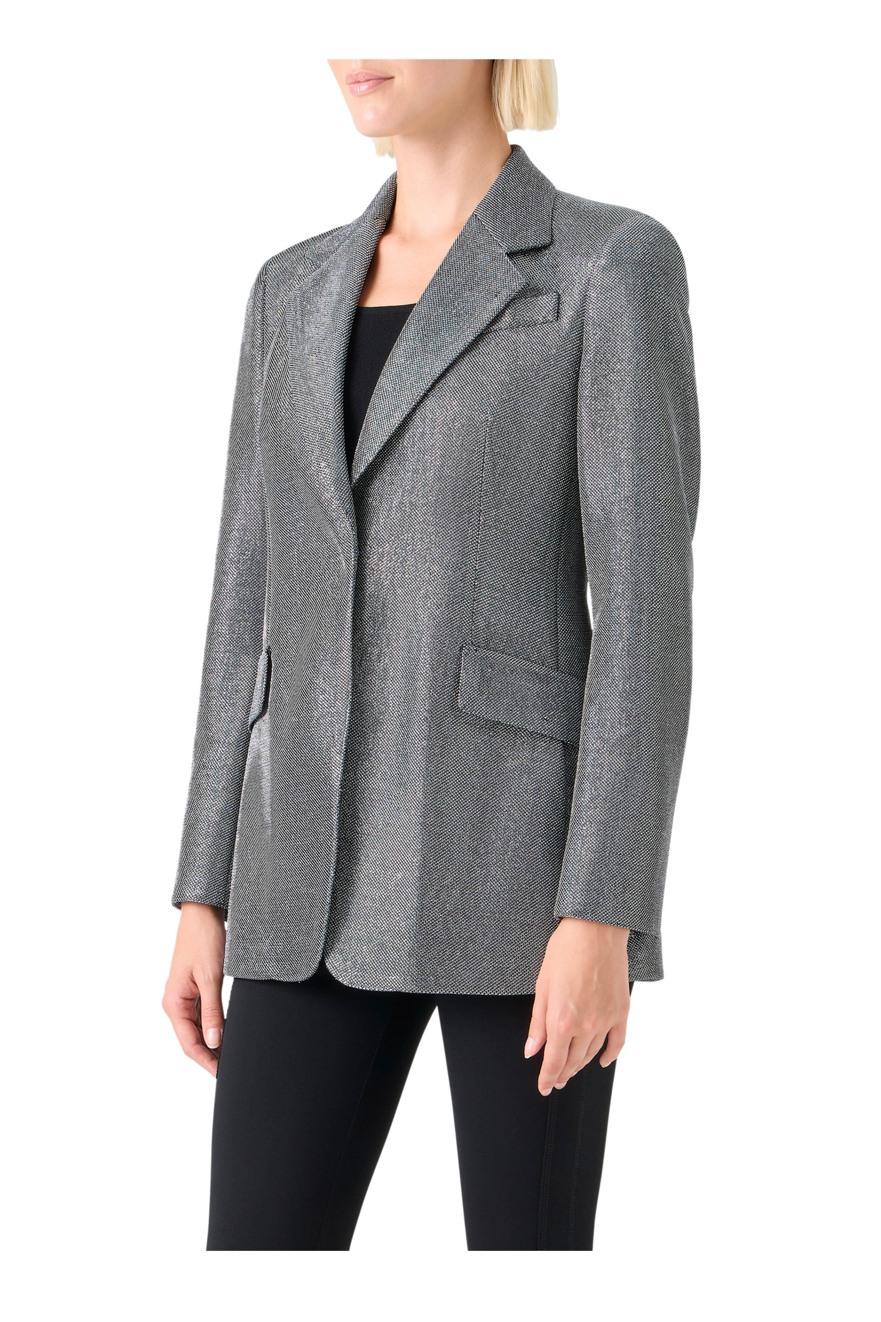 Akris Punto - Strass Embellished Boyfriend Blazer - view 4