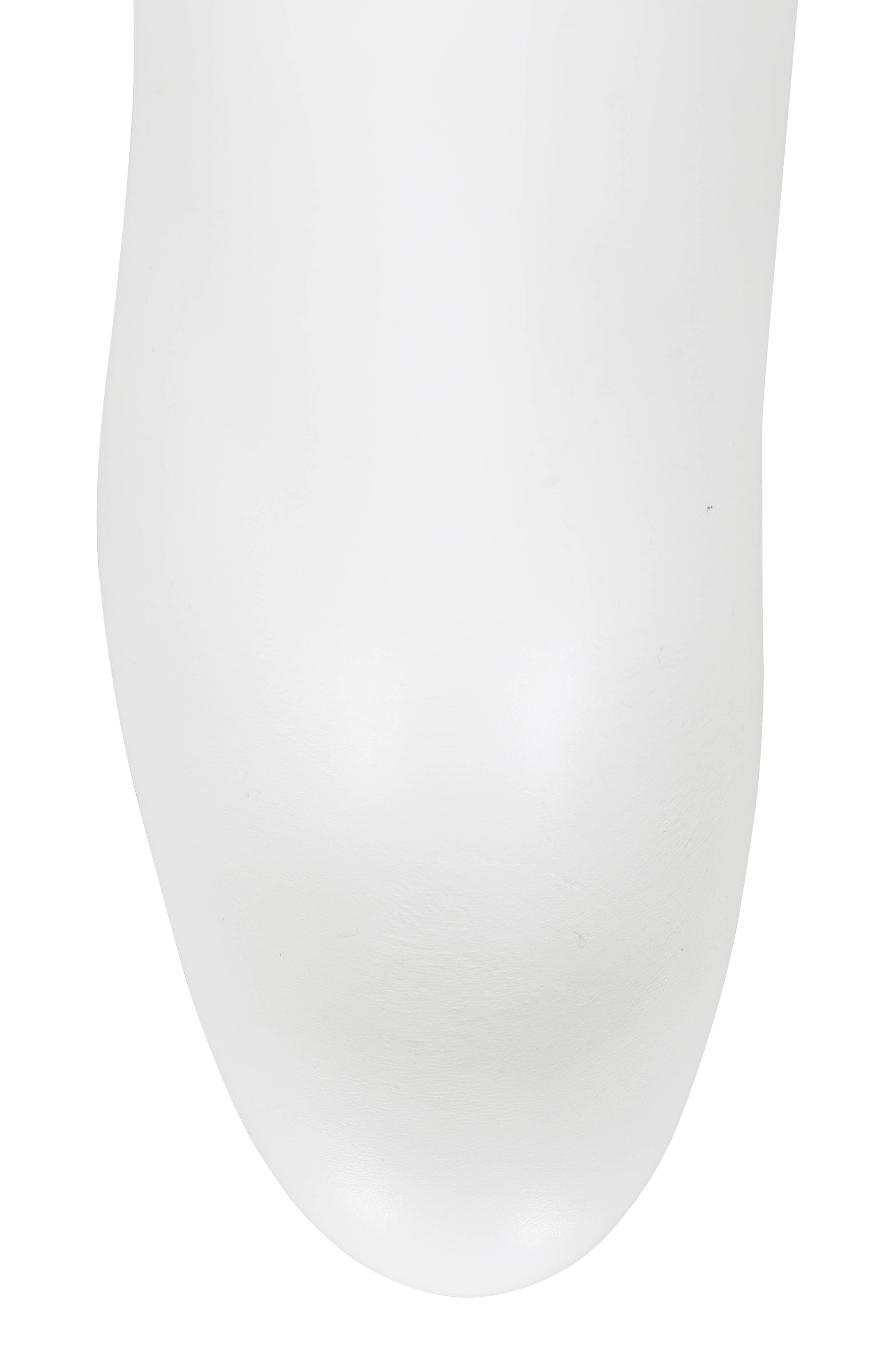 Christian Louboutin - Suzi Folk White Leather Studded Heel Bootie, 85mm