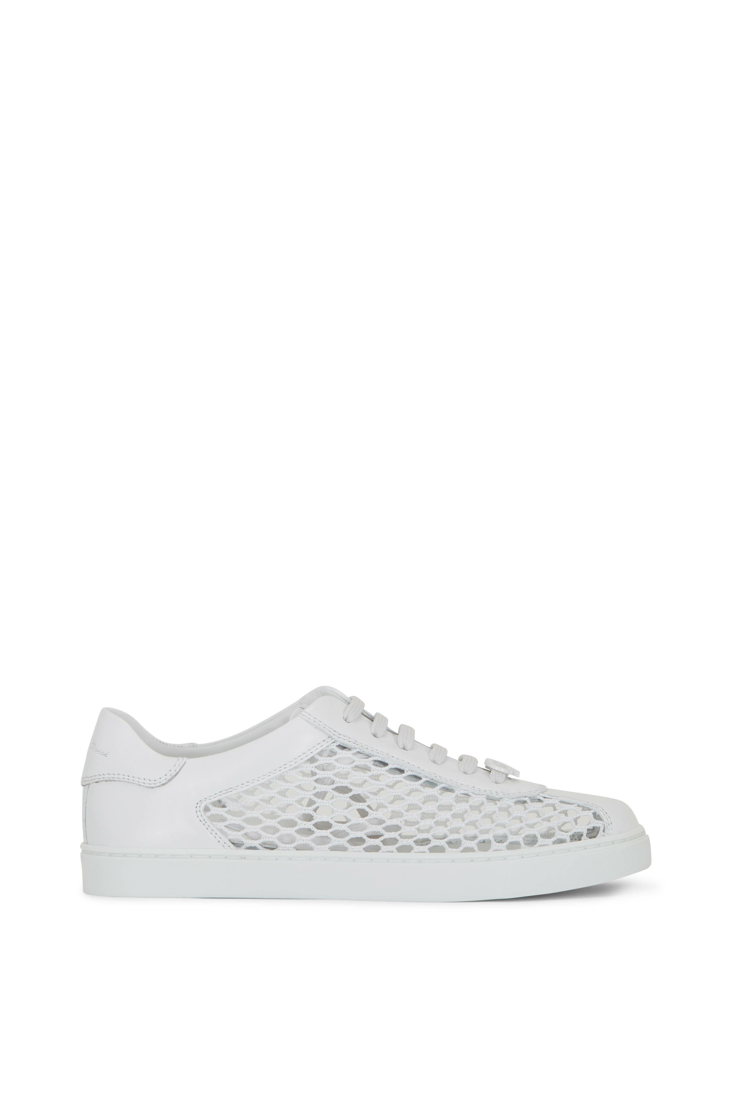 Gianvito Rossi - Helena White Mesh & Leather Sneaker