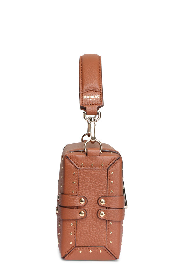 Moreau Paris Small Victoria Saddle Leather Top Handle Bag - view 3