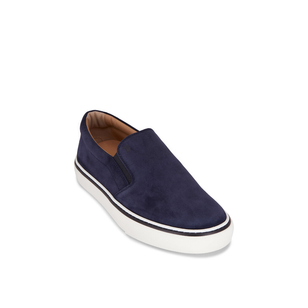 スニーカー Tod's Blue Sneakers With Padded Collar Man BLUE Tod's Sneakers in Suede XXM03E0GC50B4P90501 | Tods