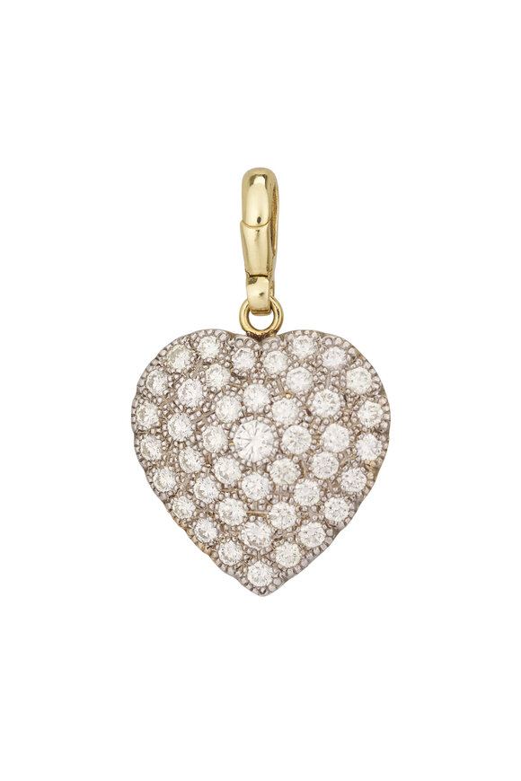 Jenna Blake Vintage Diamond Palm Heart Pendant
