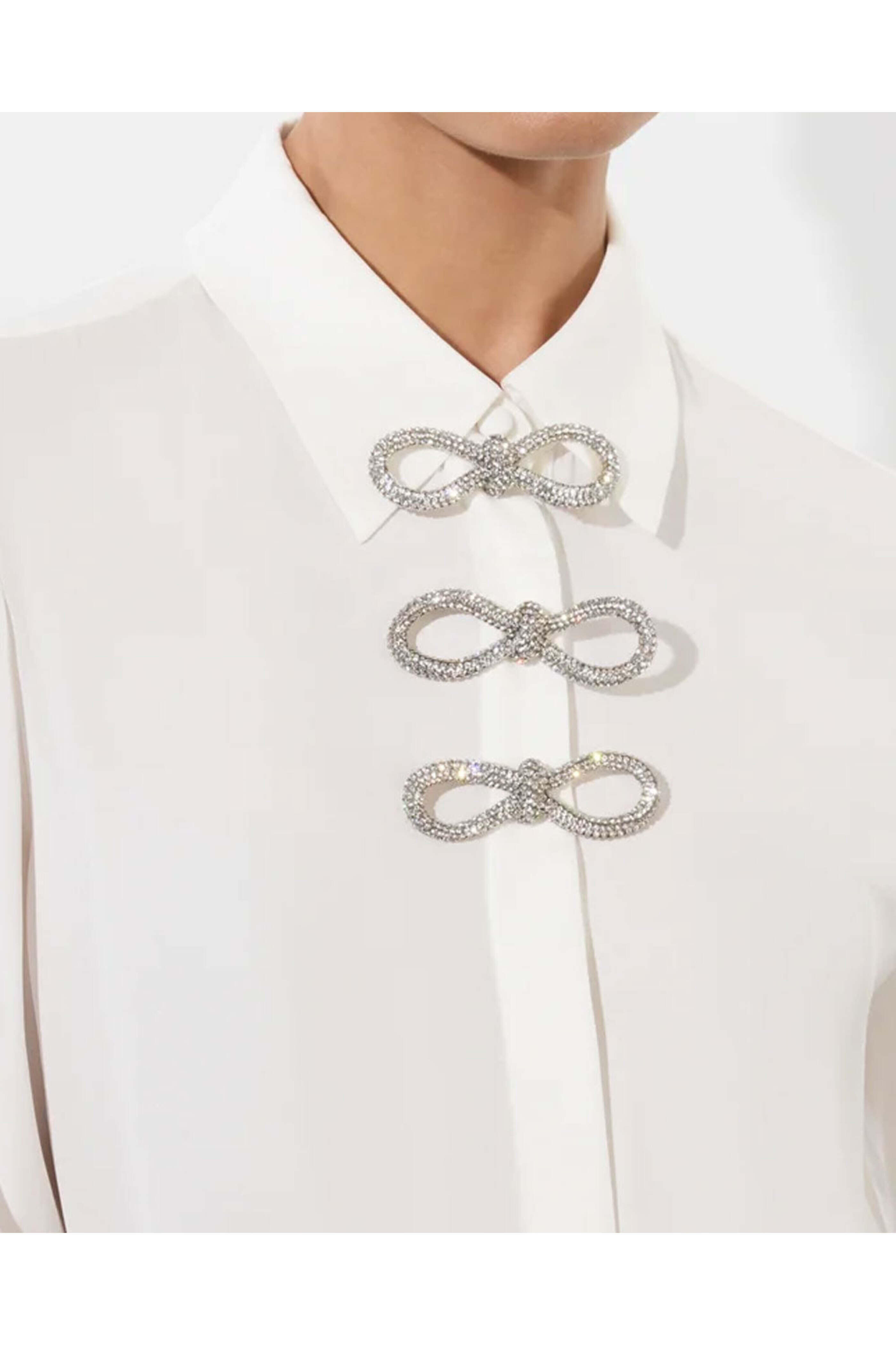 （US発）Alice+Olivia PHILIPPA リボンケープ Philippa Bow Cape In Off White/black | Alice + Olivia