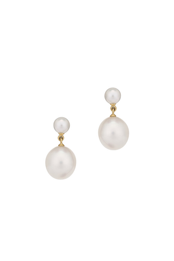 Irene Neuwirth Mixed Pearl Drop Earrings