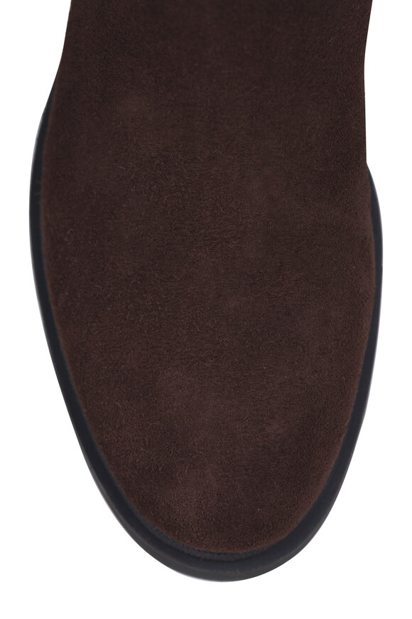 La Canadienne Superb Brown Suede Knee High Tall Boot, 40mm - view 4