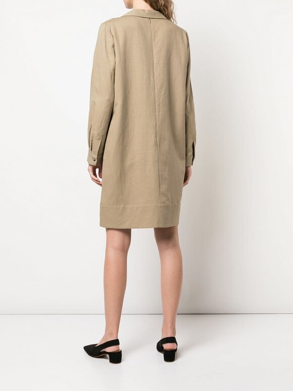 Partow - Adler Khaki Flap Pocket Trench Dress