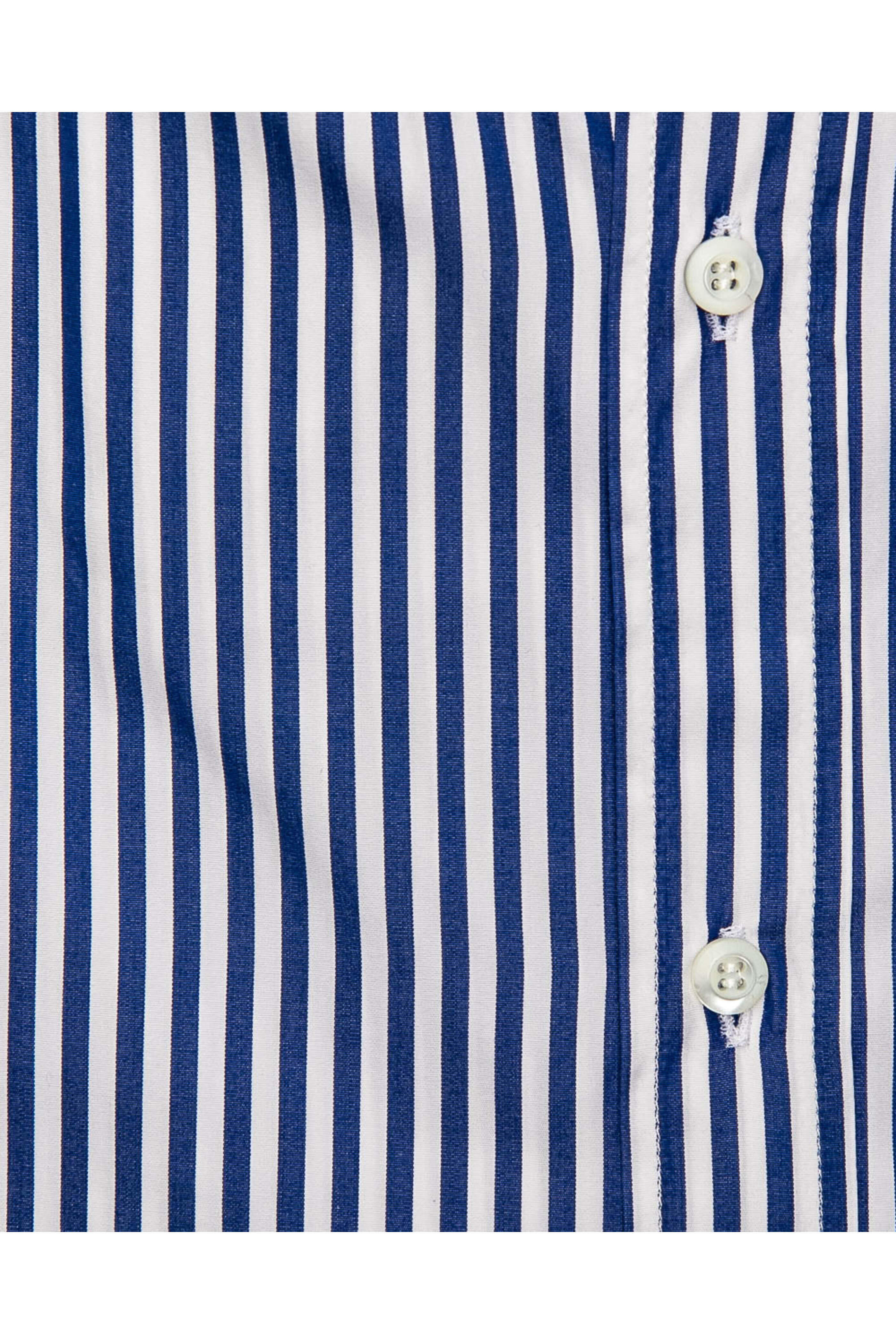 Brunello Cucinelli - Royal Blue Striped Shirt