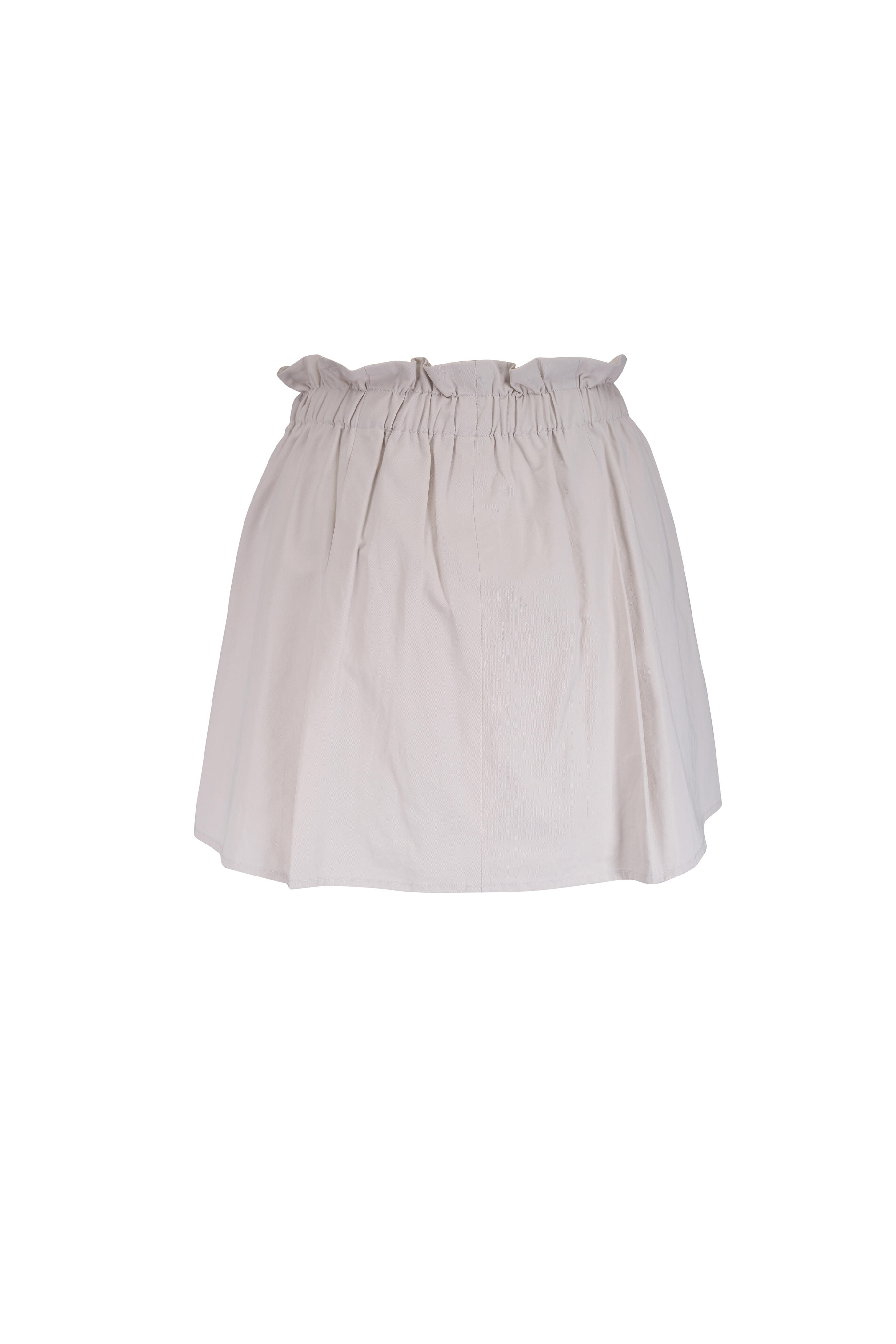 Vince - Oyster Cotton Pull-On Skort - view 2