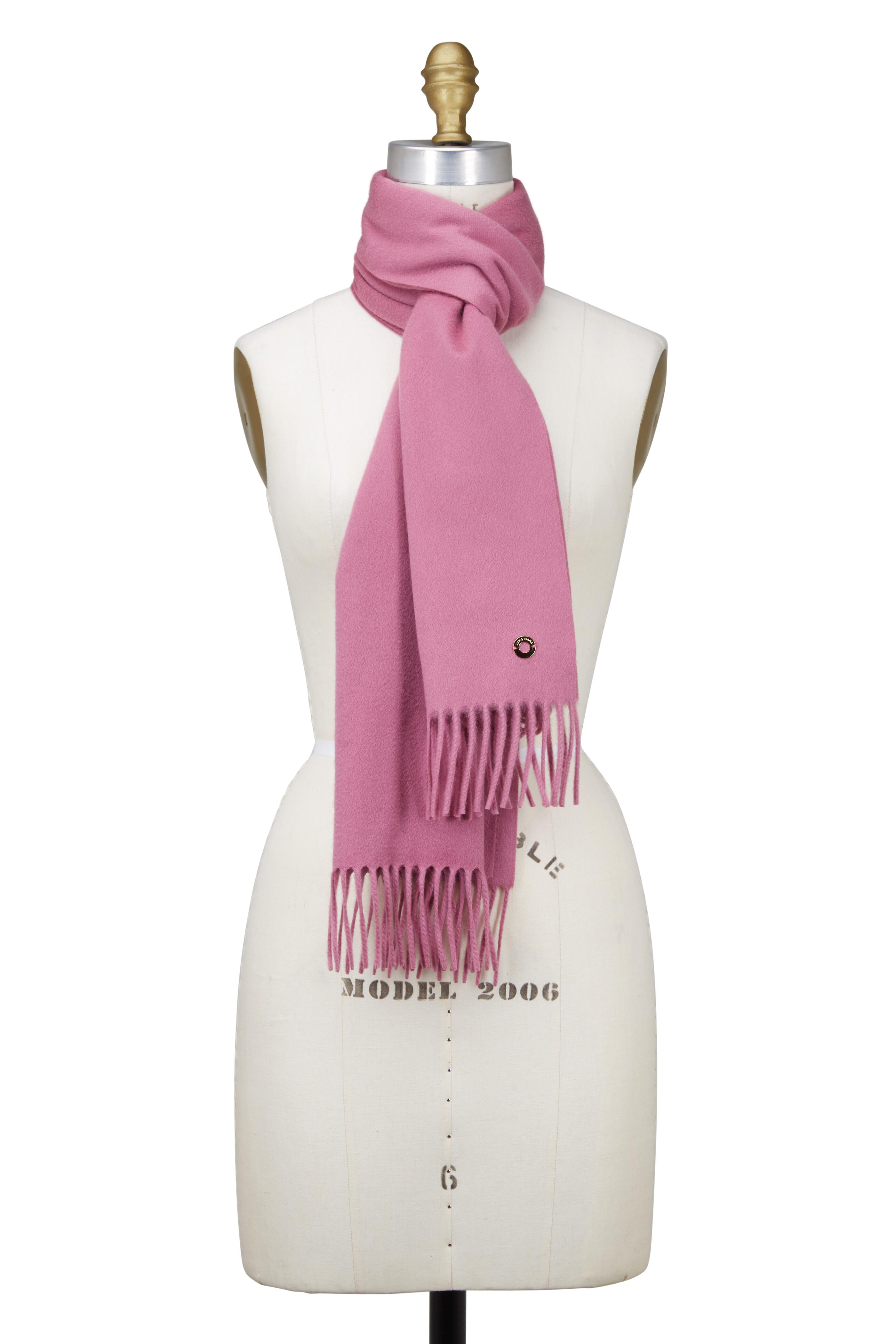 Loro Piana - Sciarpa Grande Pink Double Faced Cashmere Scarf