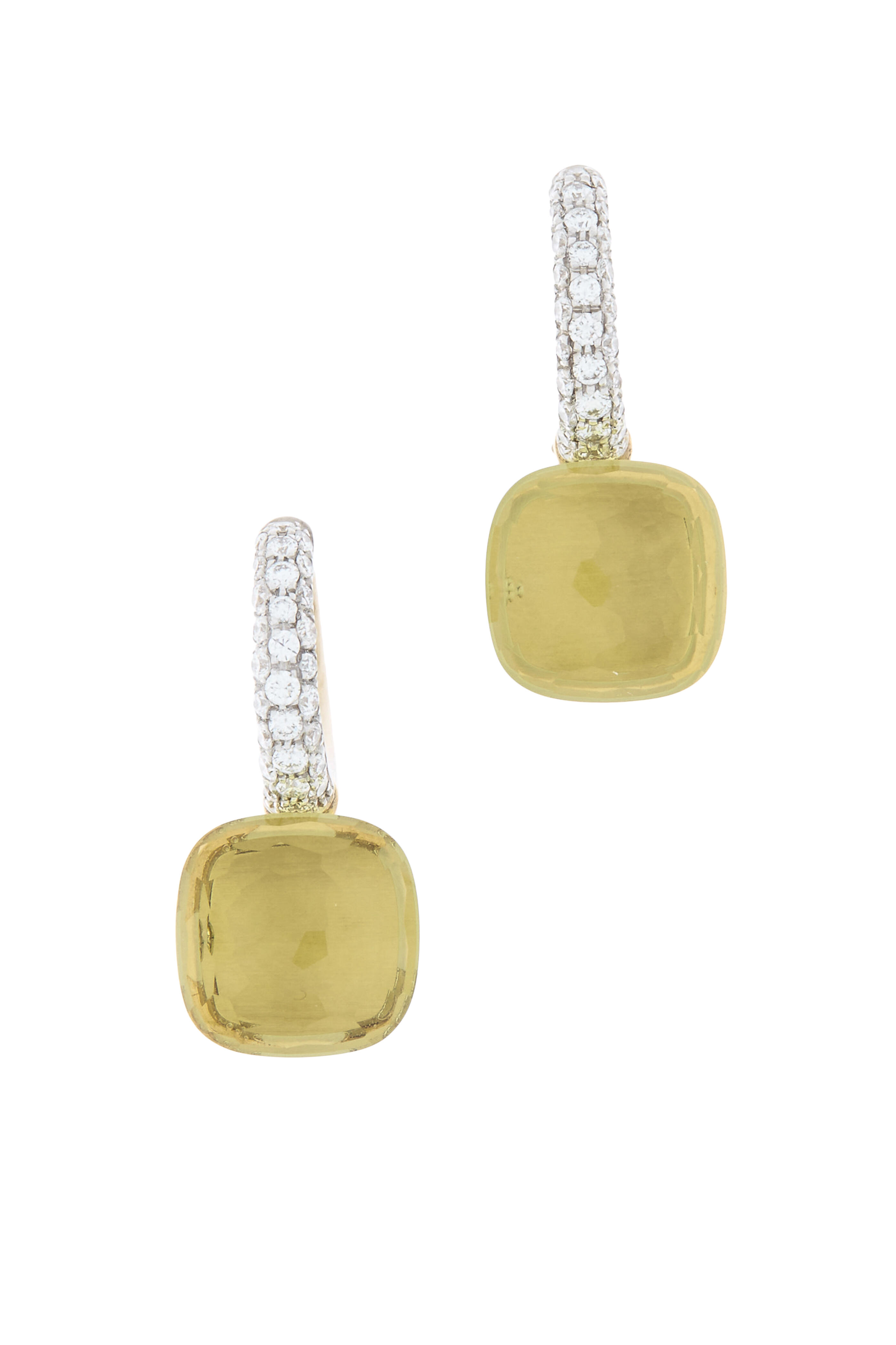 Pomellato - Nudo 18K Rose Gold Lemon Quartz & Diamond Earrings