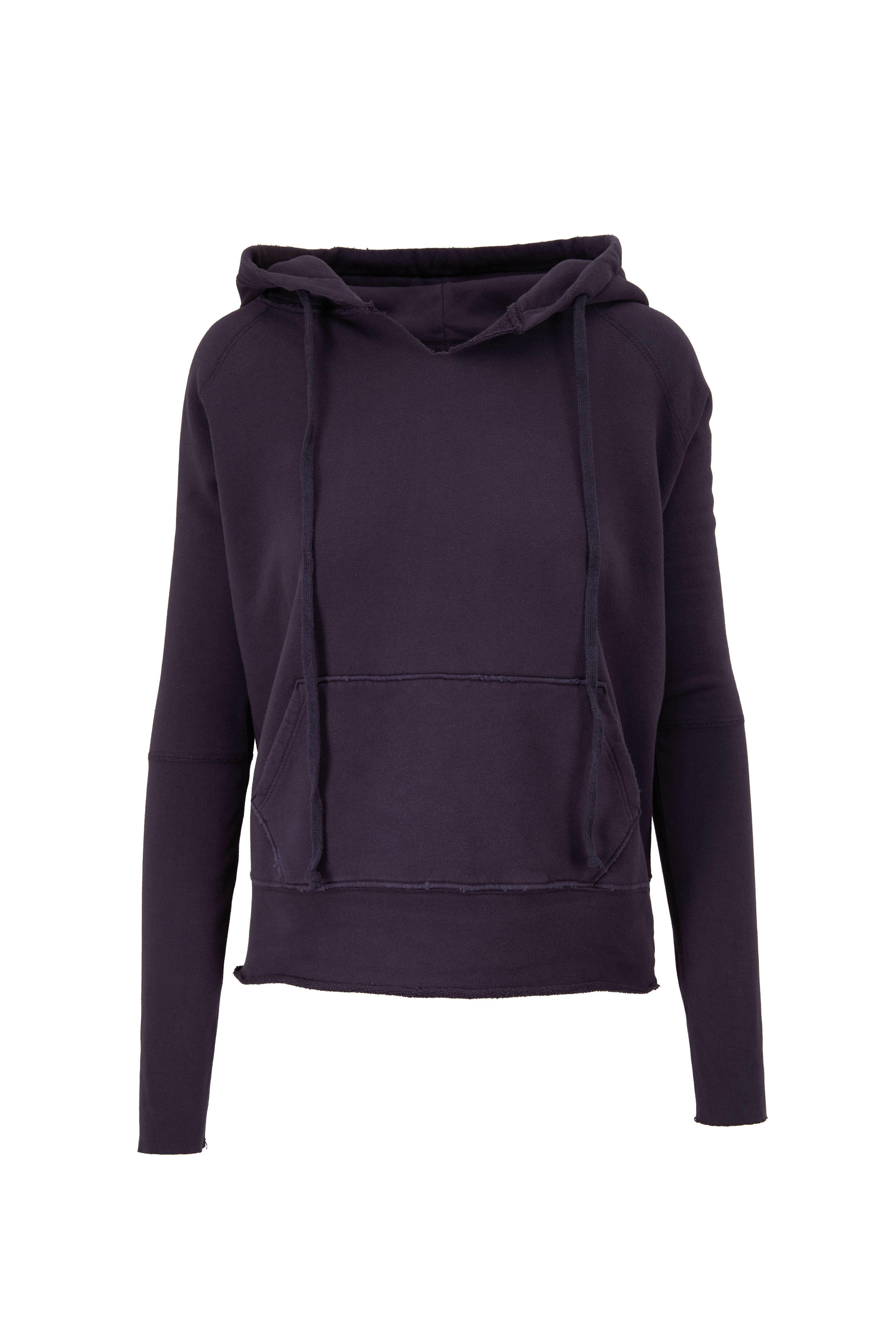 トップス NILI LOTAN Janie Hoodie Nili Lotan - Janie Cloud Grey Distressed Hoodie