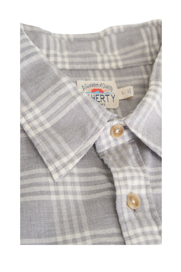 Faherty Brand Timberline Taupe Brushed Cotton Twill Shirt - view 2