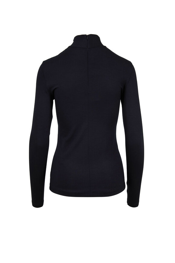 Akris Punto Black Zip Back Turtleneck - view 2