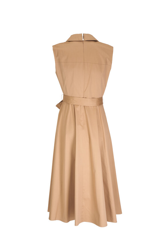 Carolina Herrera - Sand Belted Trench Midi Dress