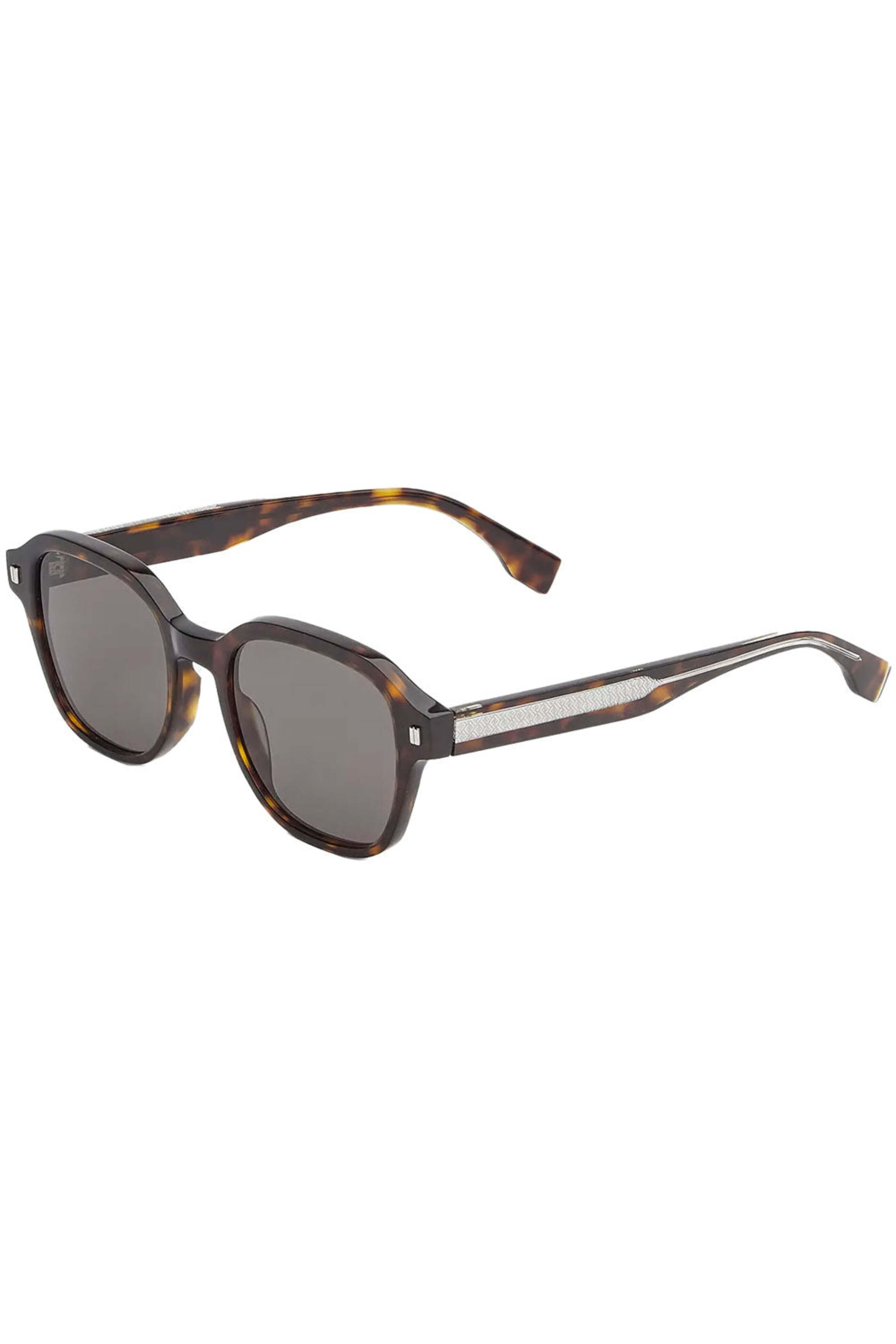 Fendi Sunglasses - Round Acetate Sunglasses in Tortoise