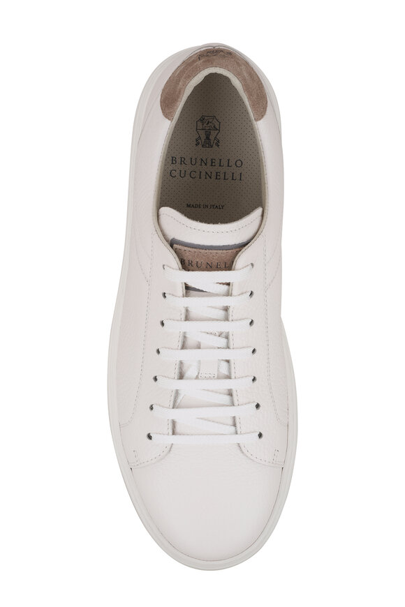 Brunello Cucinelli - White Leather Airsole Sneaker