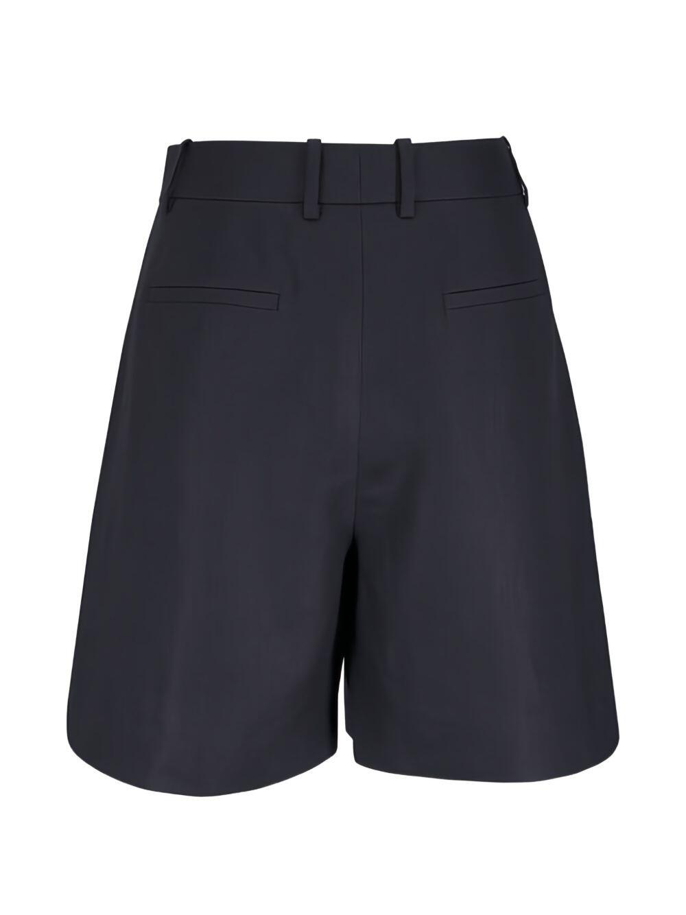 Lafayette 148 New York - Park Black Linen Wide Leg Shorts - view 3