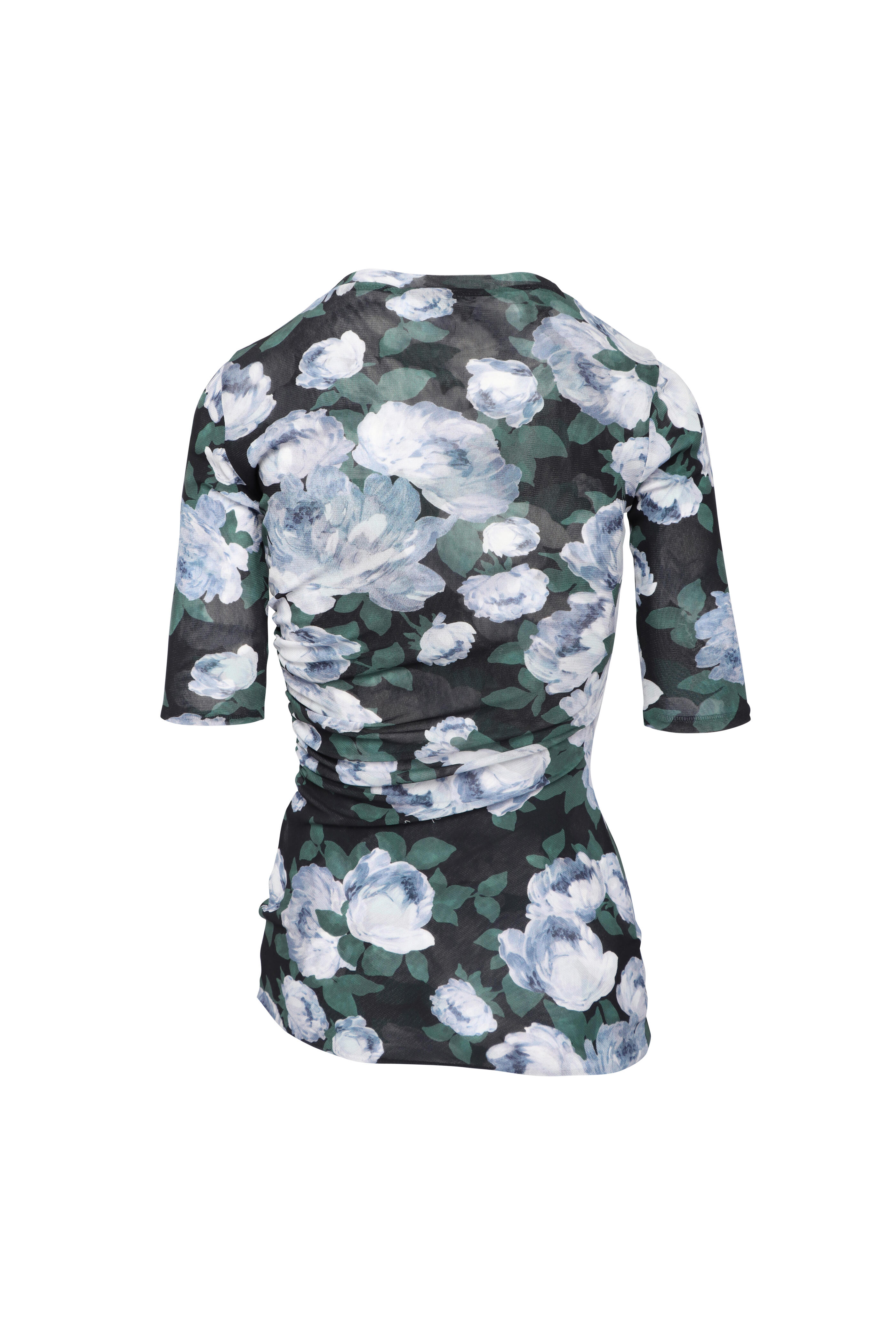 Stella McCartney - Blue Bunch Of Roses Mesh Top