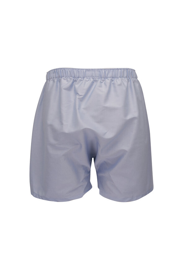 Tiger Mountain - Light Blue Cotton Boxer Shorts