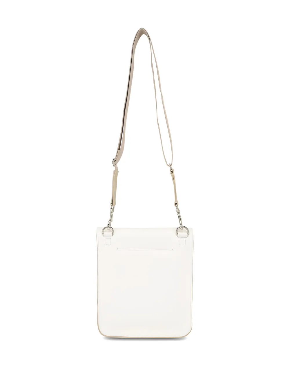 Akris - Anouk White & Beige Leather Crossbody Bag