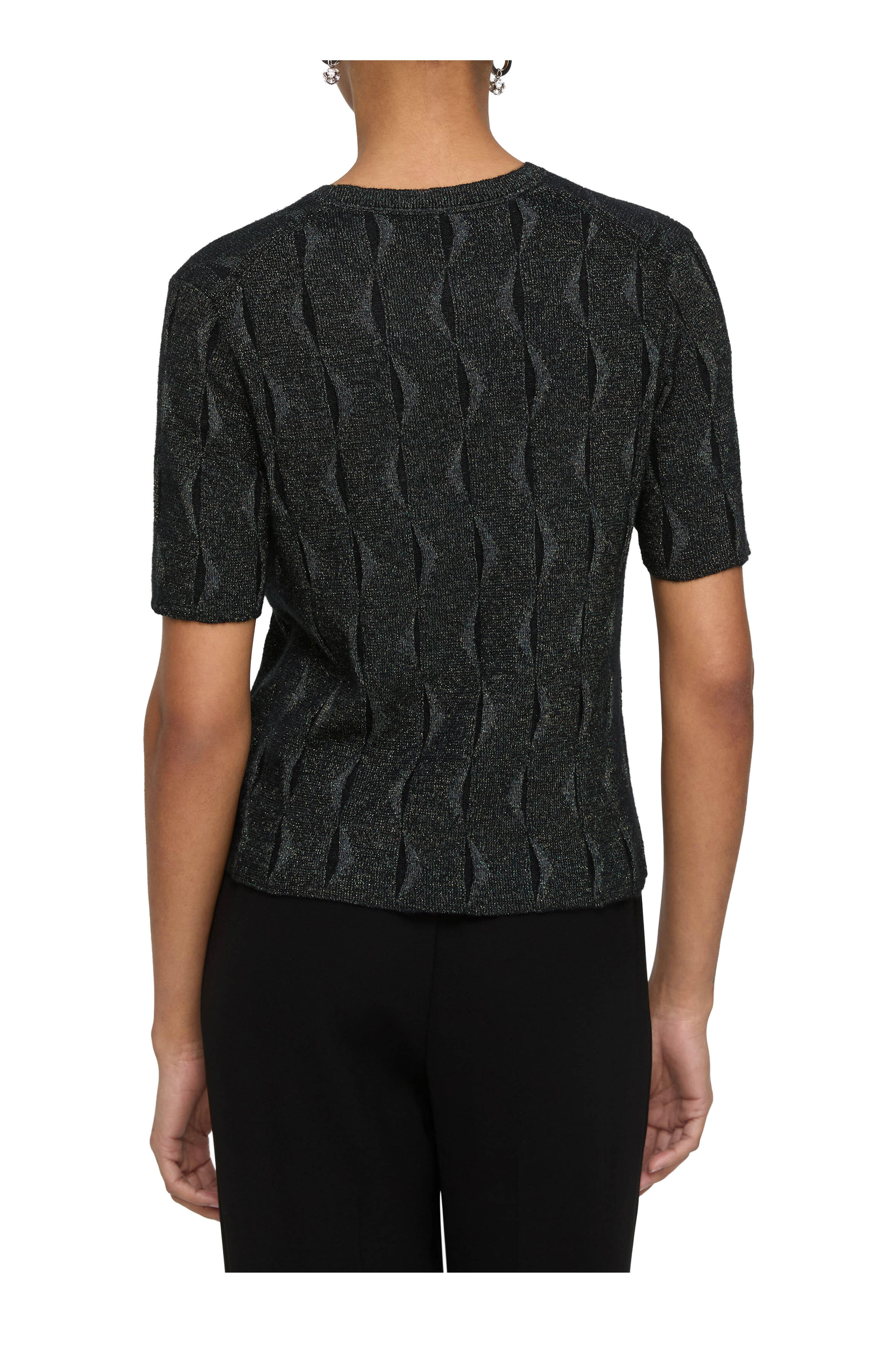 Lafayette 148 New York - Black Multicolor Iridescent Sweater