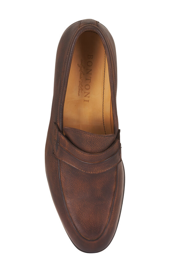 Bontoni Principe Rivolta Medium Brown Leather Loafer - view 3