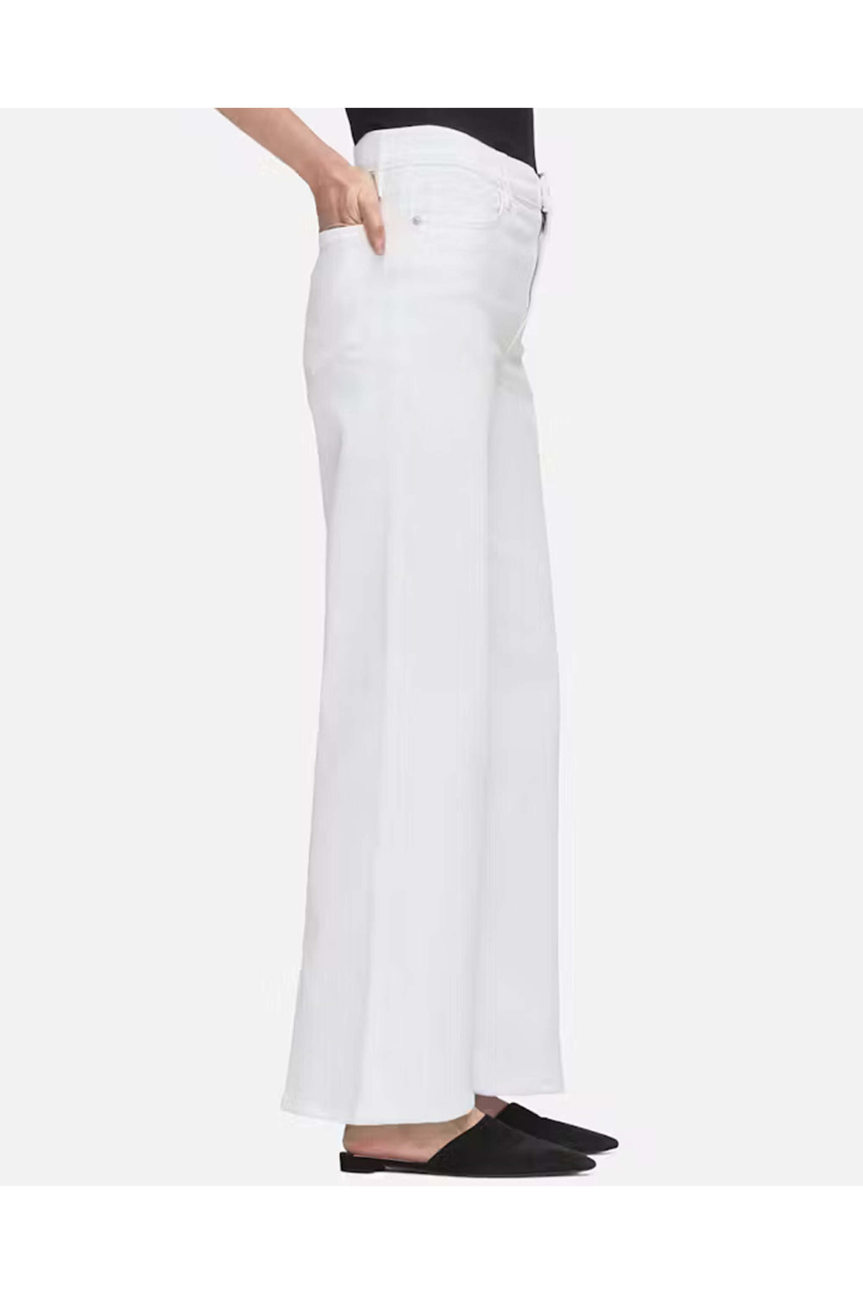 Frame - Le Slim Palazzo Pant in White