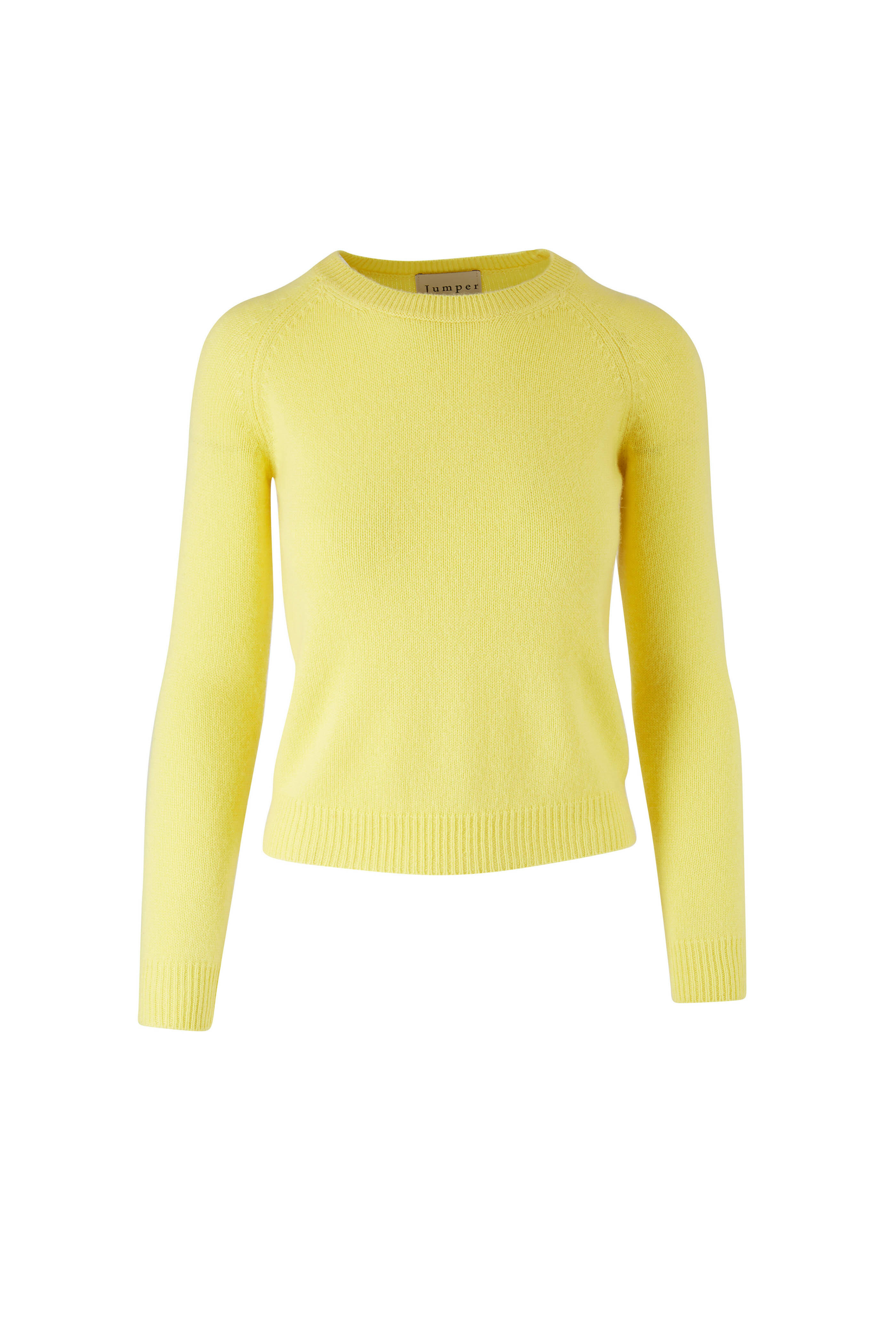 Jumper 1234 - Lemon Cashmere Crop Sweater | Mitchell Stores