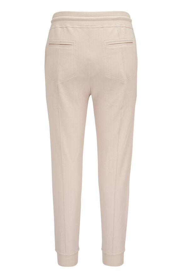 Brunello Cucinelli - Light Tan Stretch Cotton Drawstring Pant 