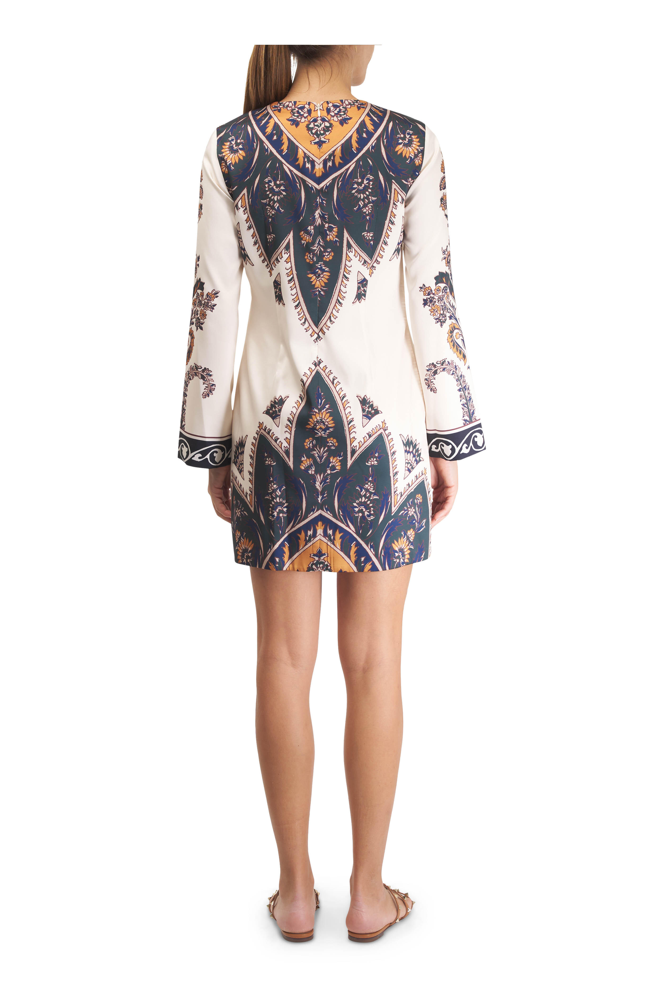 Veronica Beard - Cromwell Ecru Multi Print Dress