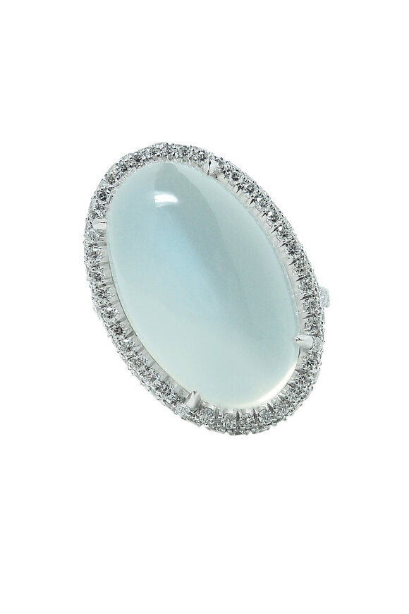 Paolo Costagli - 18K White Gold Moonstone & Diamond Ring