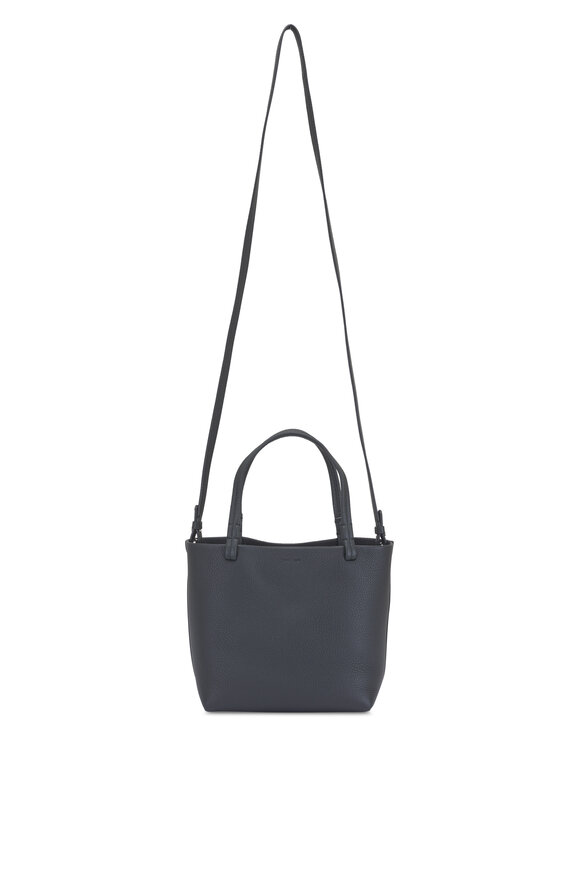 The Row Small Park Dark Pine Leather Tote