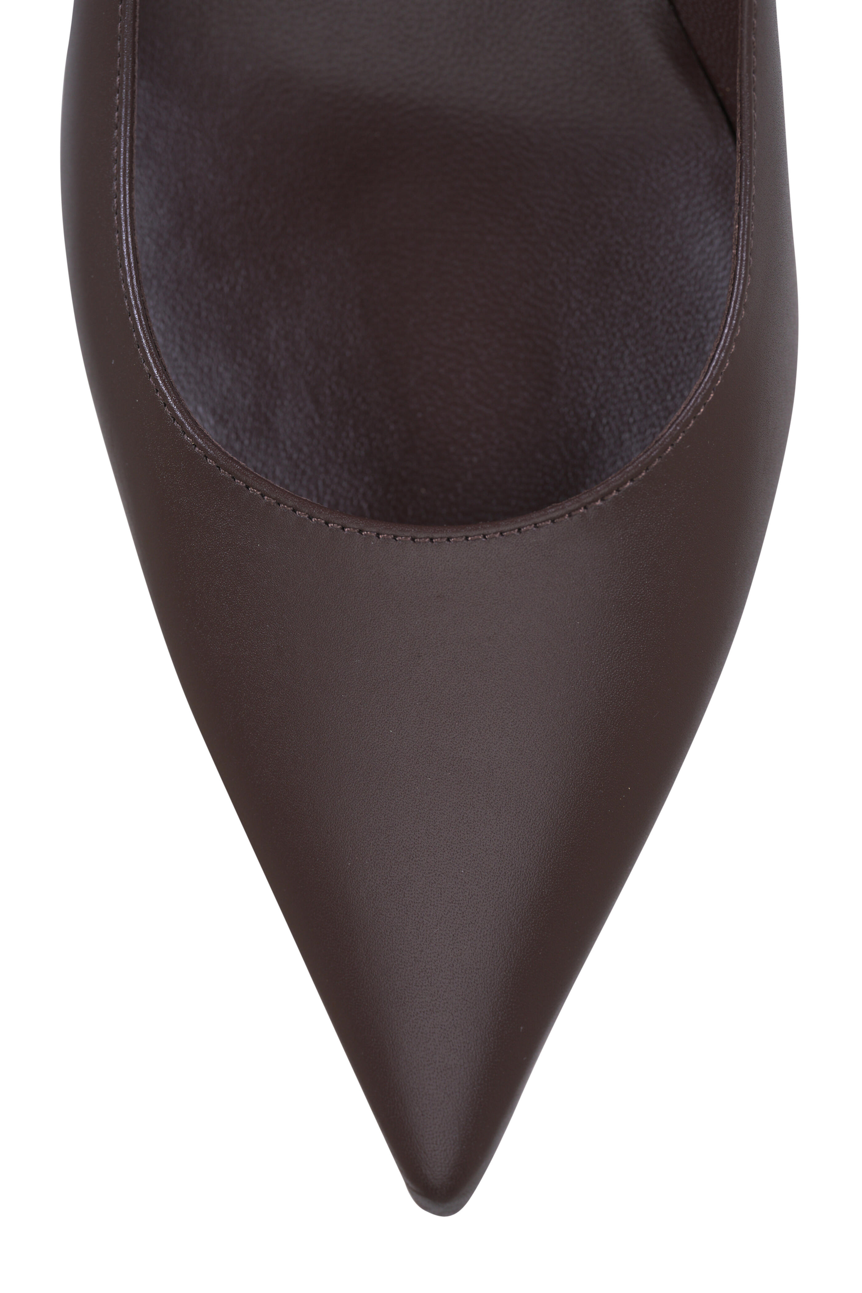 Jimmy Choo - Amelia Chocolate Leather Pump, 35mm - view 5
