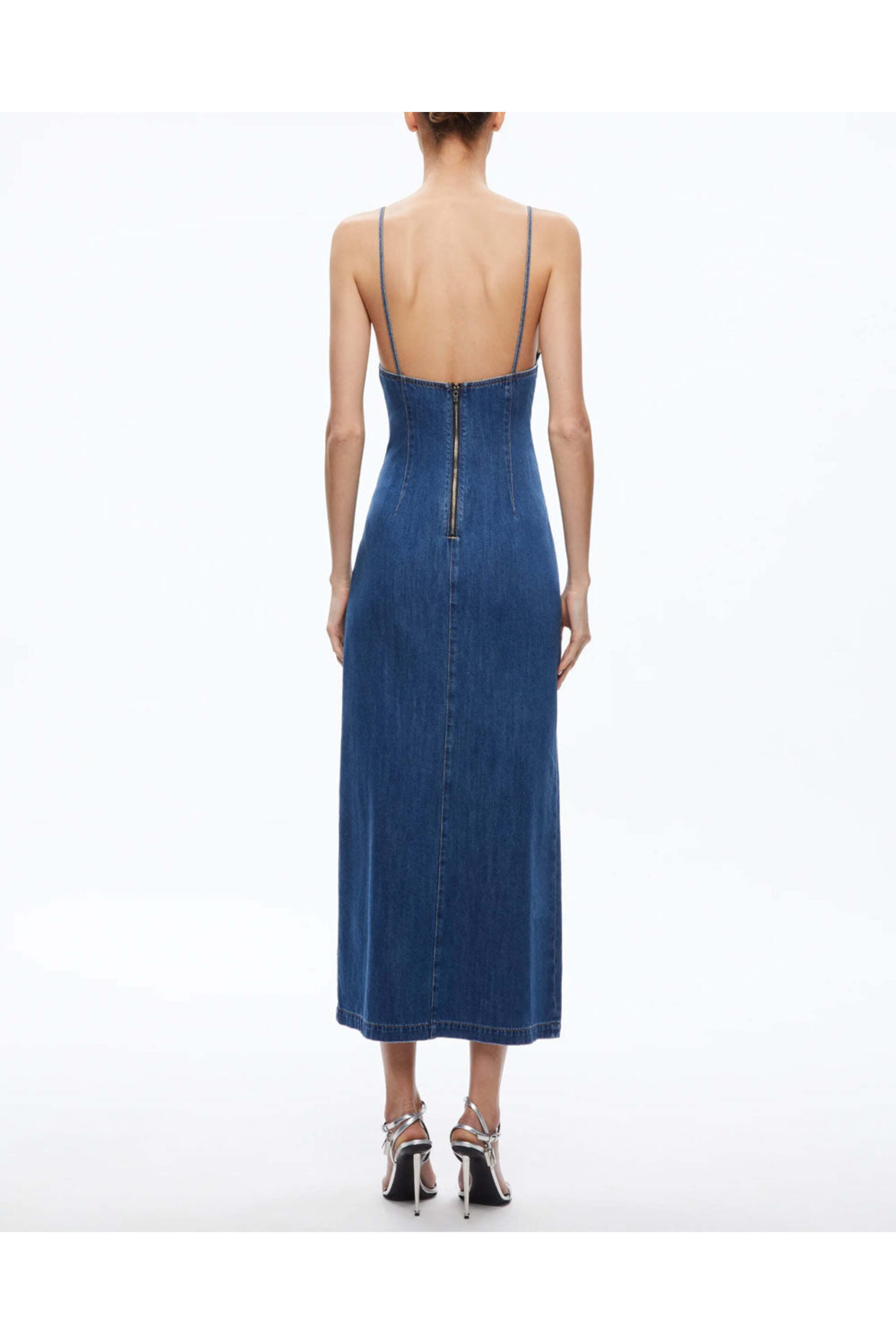 Alice & Olivia - Avery Blue Julietta Denim Dress