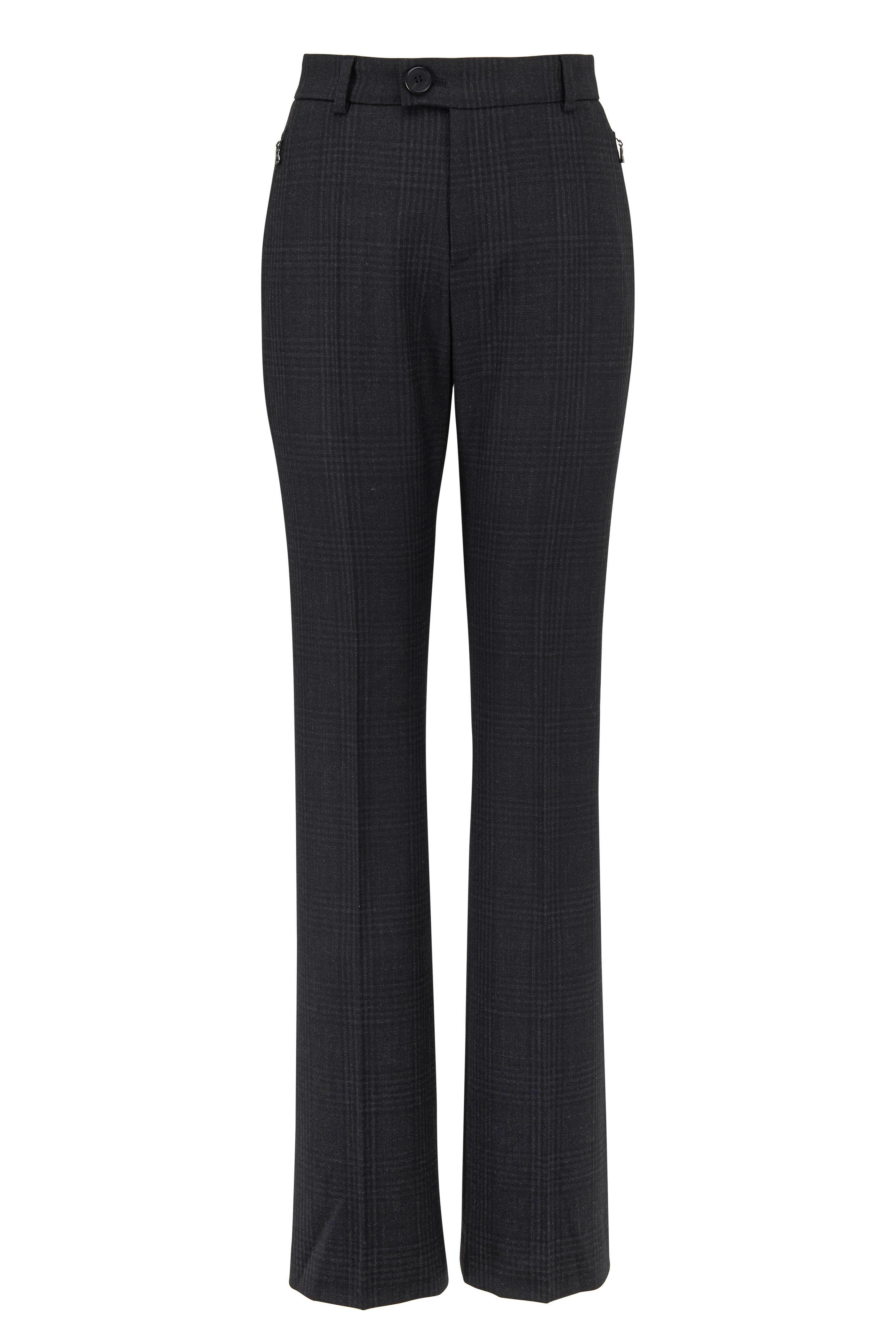 Bogner - Lika Gray Stretch Wool Plaid Pant