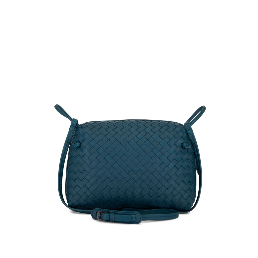 Bottega Veneta - Pillow Petrol Intrecciato Nappa Leather Crossbody