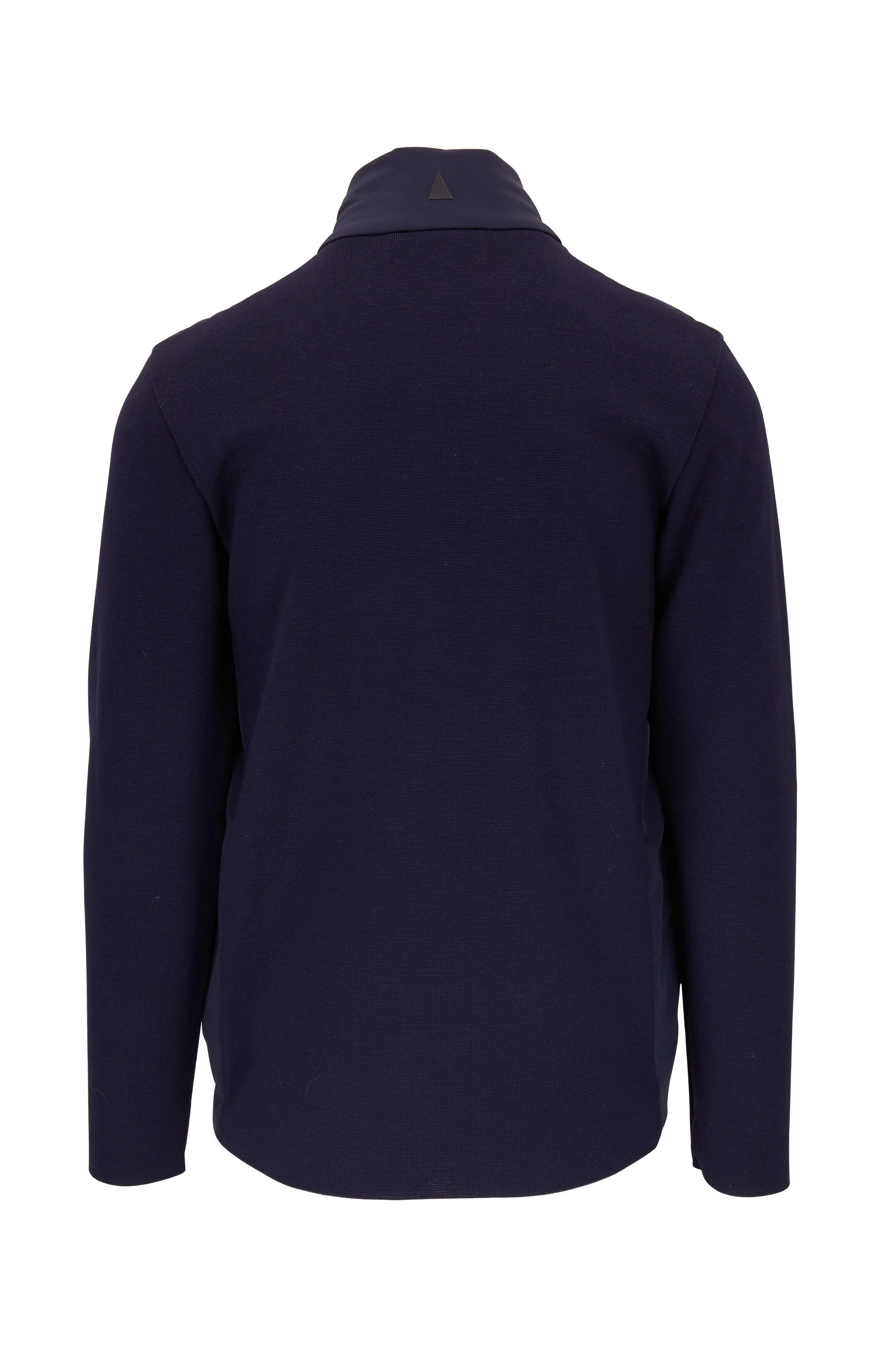 Aztech Mountain - Dale Of Aspen Navy Knit Sleeve Quilted Jacket