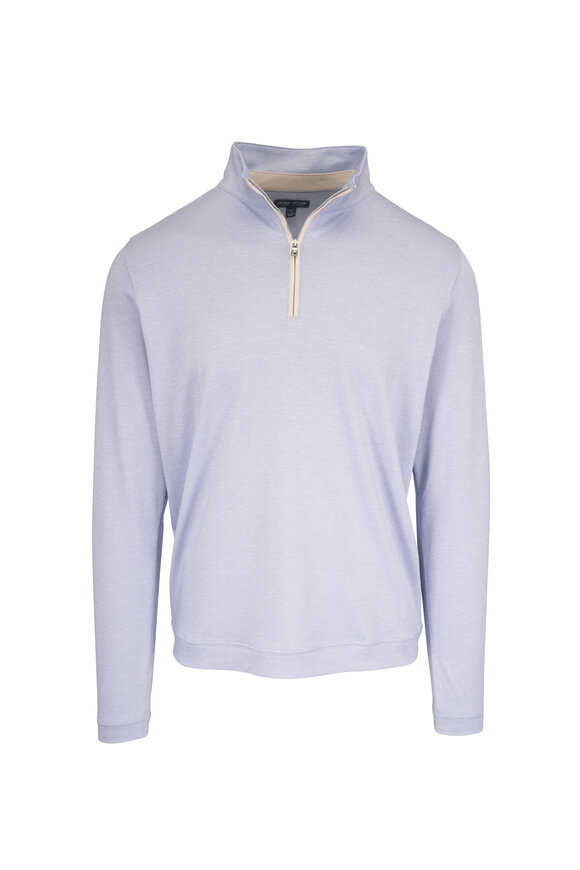 Peter Millar Albatross Slate Quarter Zip Pullover - view 1