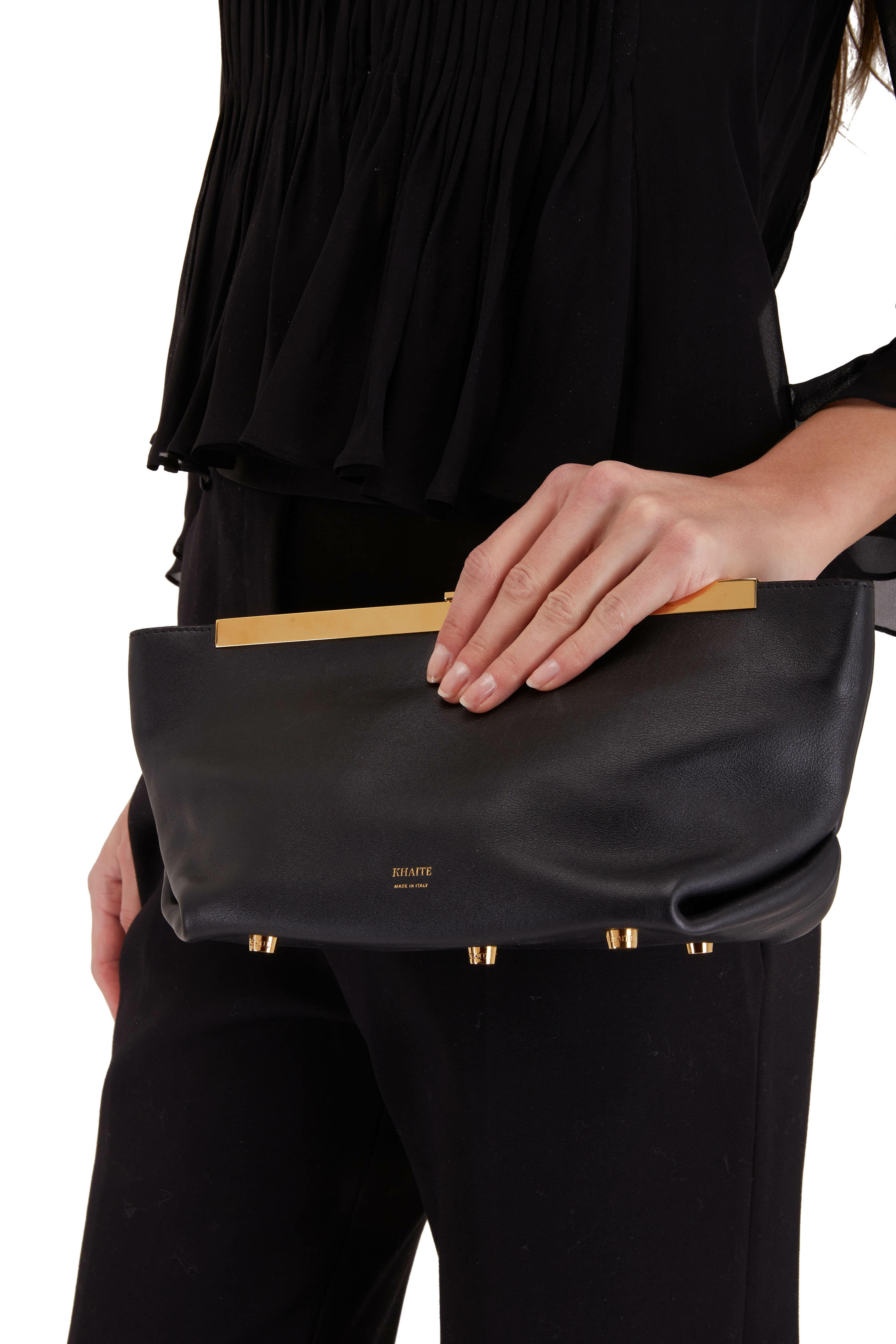 Mai Soli Clutches : Buy Mai Soli Claire Leather Mini Envelope Clutch -  Black Online