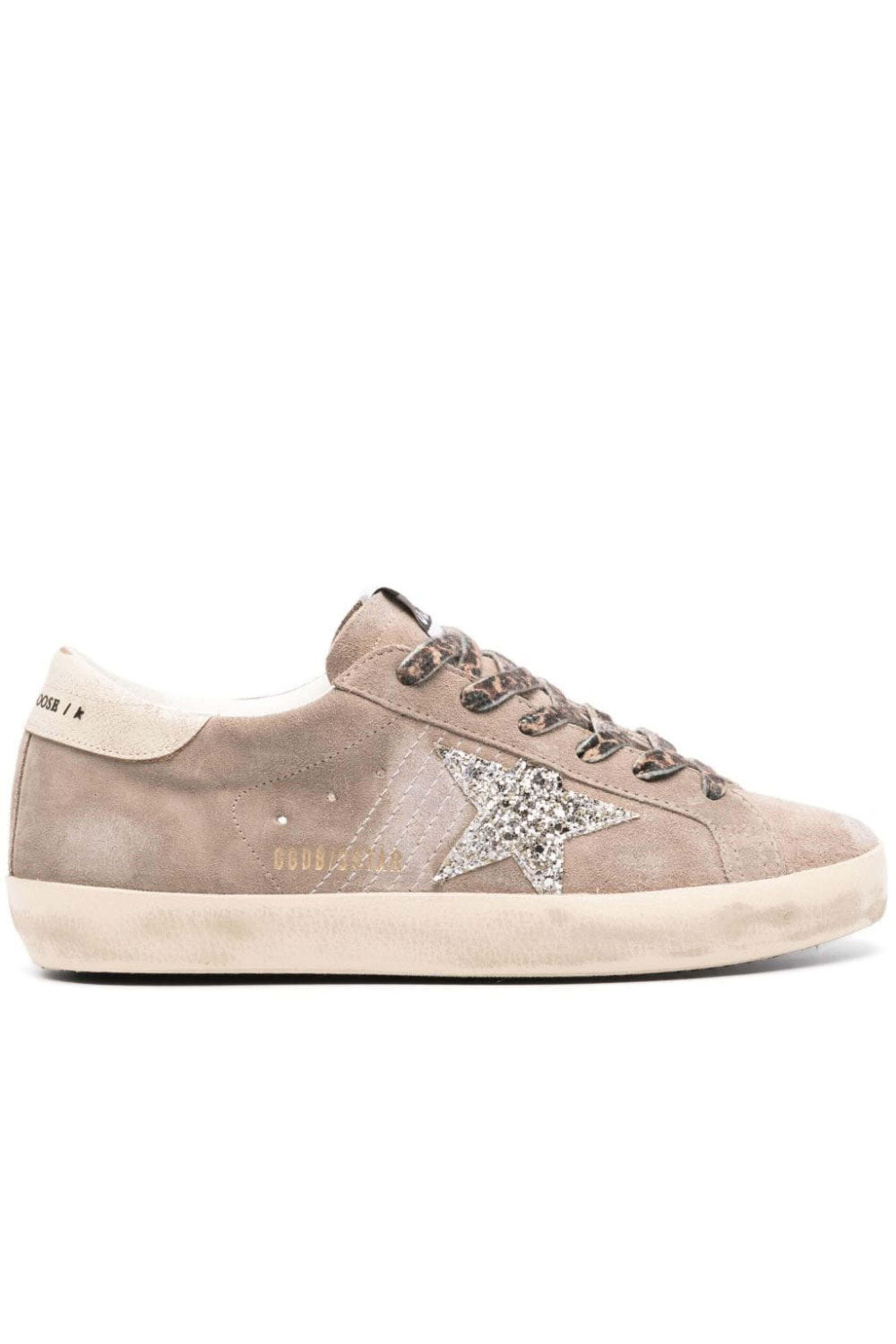 Golden Goose - Super-Star Suede Sneaker in Taupe