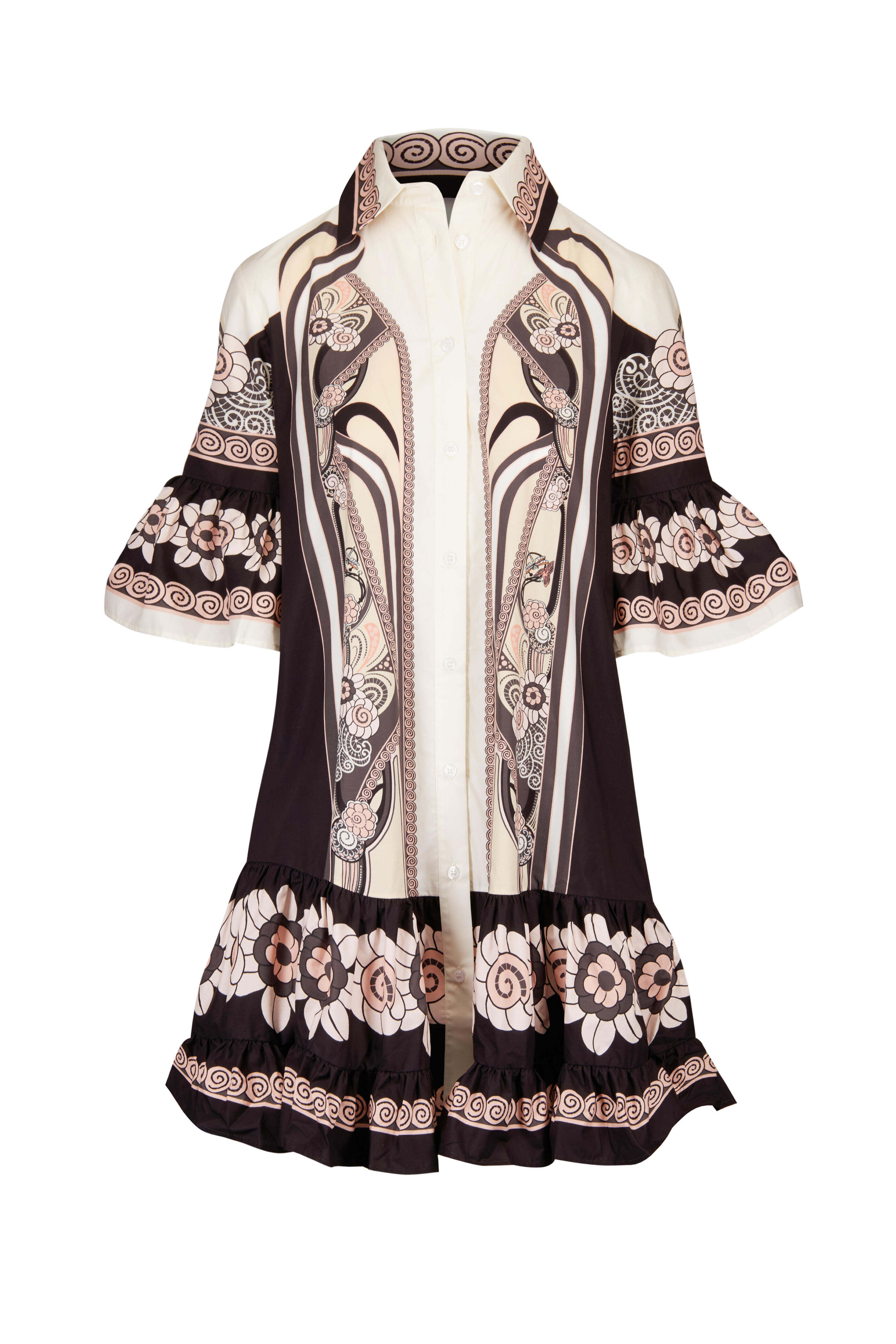 La DoubleJ - Choux Pale Pink Placée Mini Dress - view 1