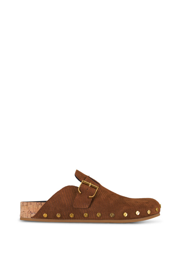 Veronica Beard Fern Hazelwood Suede Clog - view 3