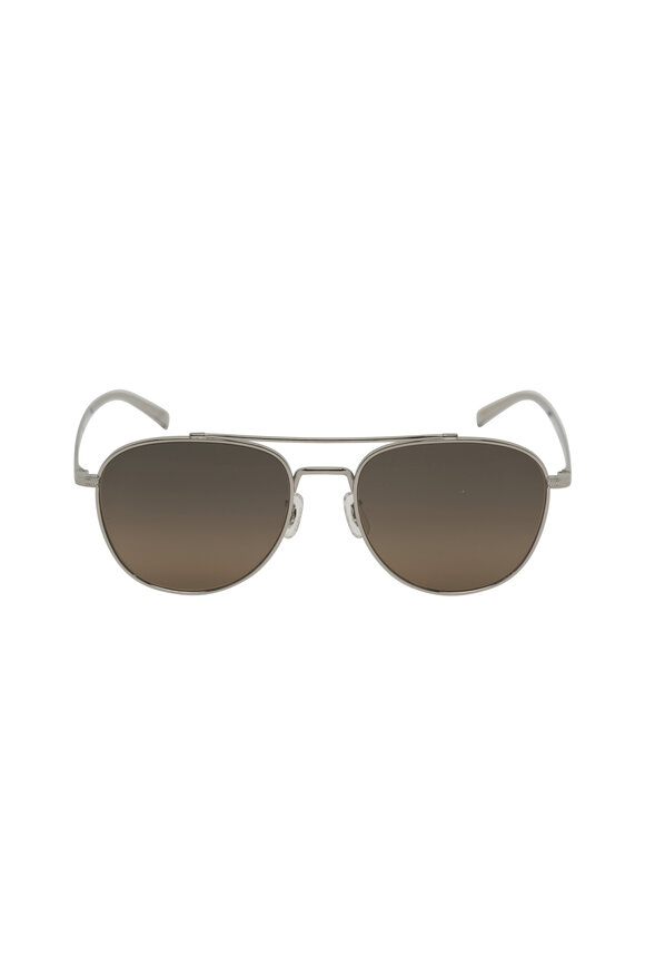 Oliver Peoples Rivetti Silver & Sandstone Gradient Sunglasses - view 2