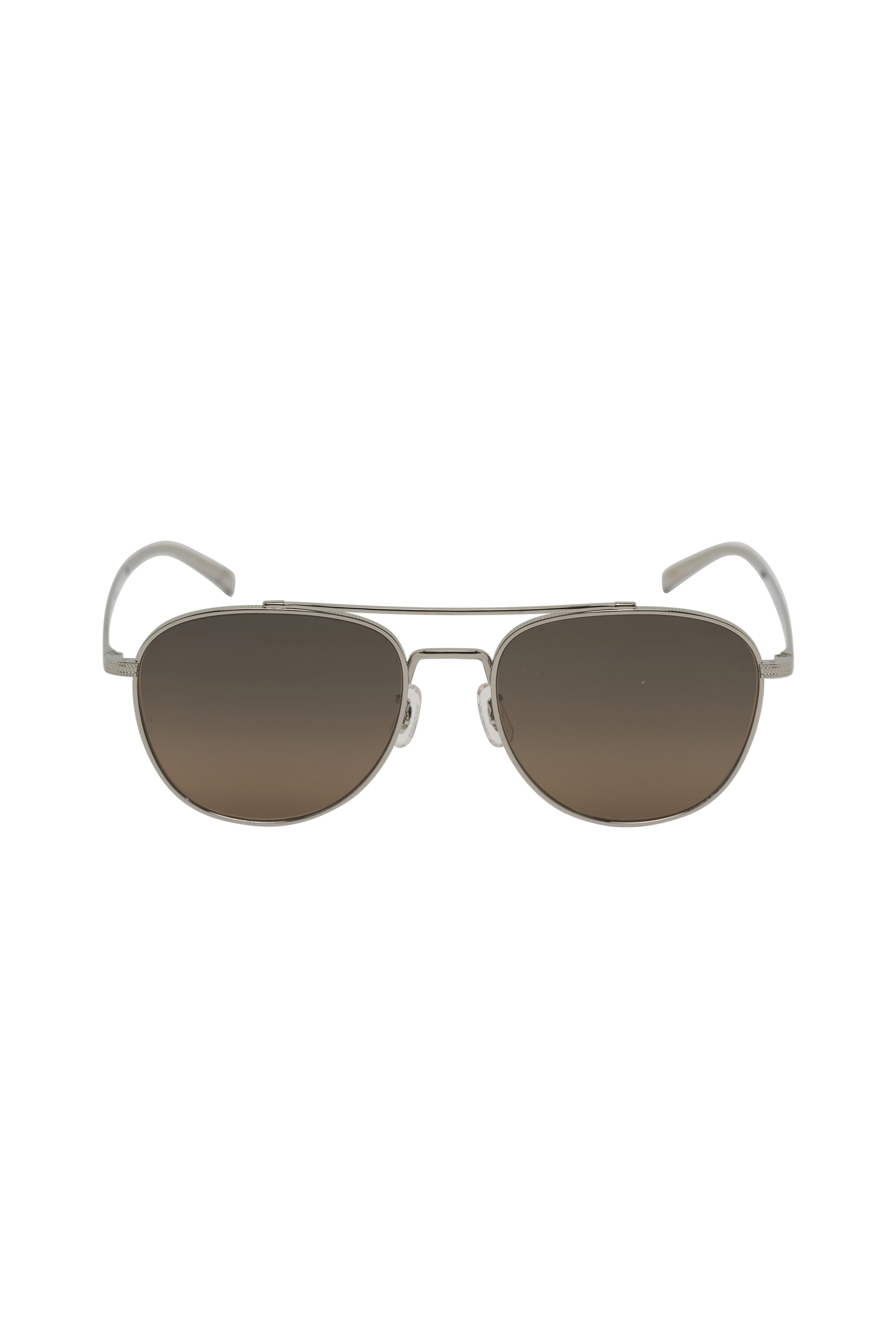 Oliver Peoples - Rivetti Silver & Sandstone Gradient Sunglasses