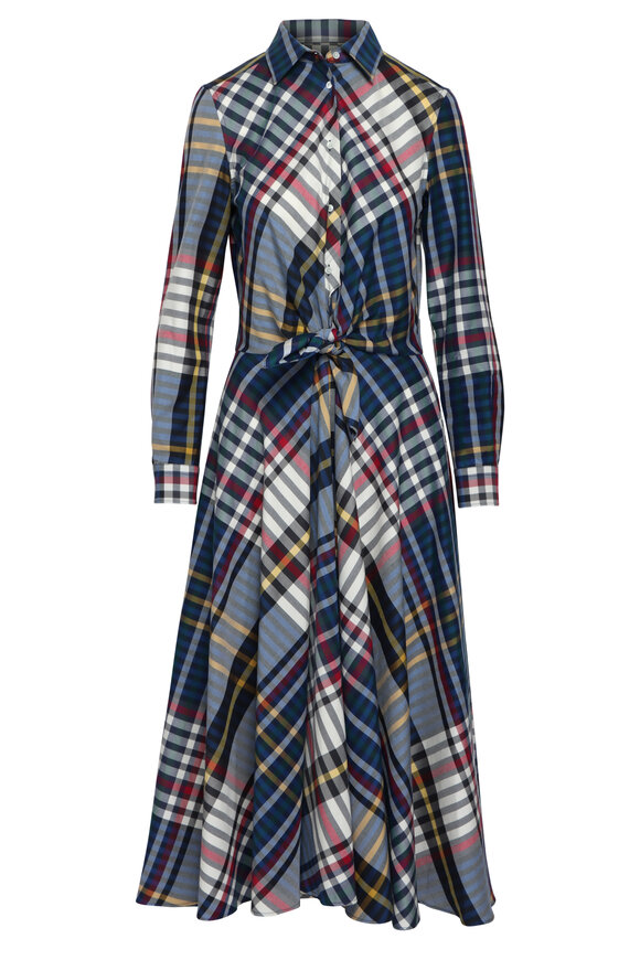Sara Roka Dralla Plaid Maxi Dress