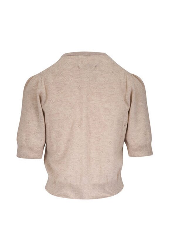 Citizens of Humanity Raina Oatmeal Heathered Wool & Cashmere Cardigan - view 3