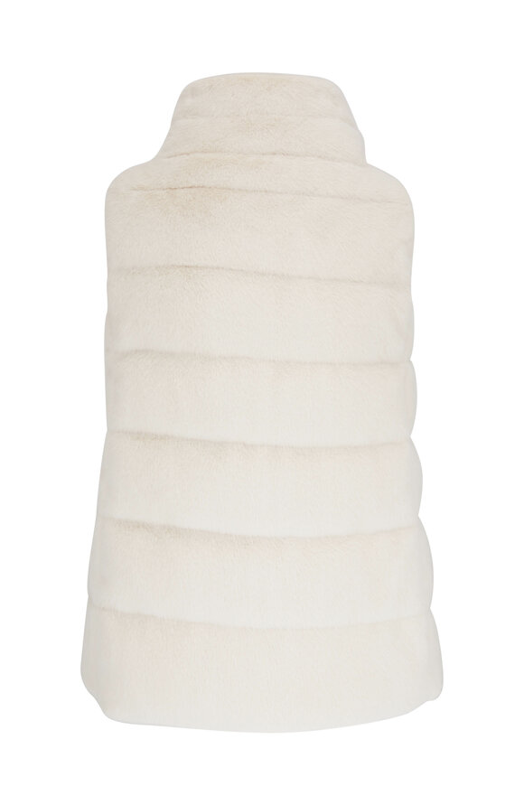 Herno - White Faux Fur Vest